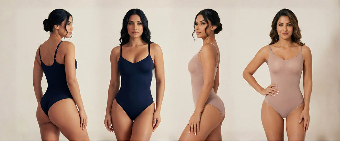Indian Models Wearing Shapewear Bodysuit