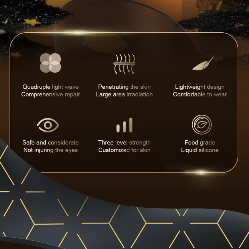Features of Viva Glam Photon LED light face therapy mask