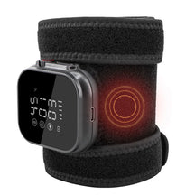 Nuwelo InfraHeat Vibration Patch with digital display on a white background